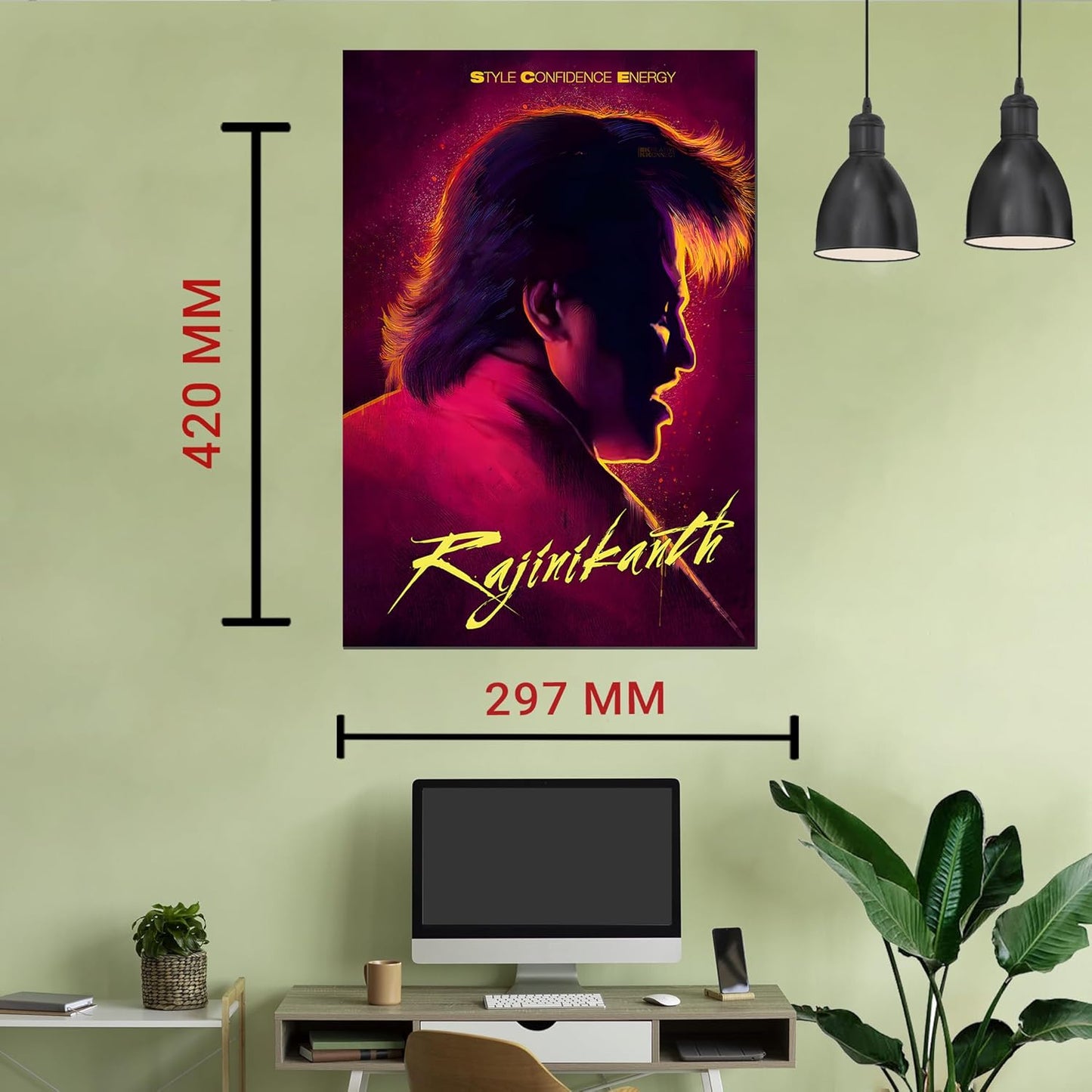 Rajinikanth Wall Posters | Rajini Thalapathy Wall Sticker | Thalapathy Rajini Kollywood Movie Posters | Rajinikanth Wall Stickers | Rajini Photo Sticker