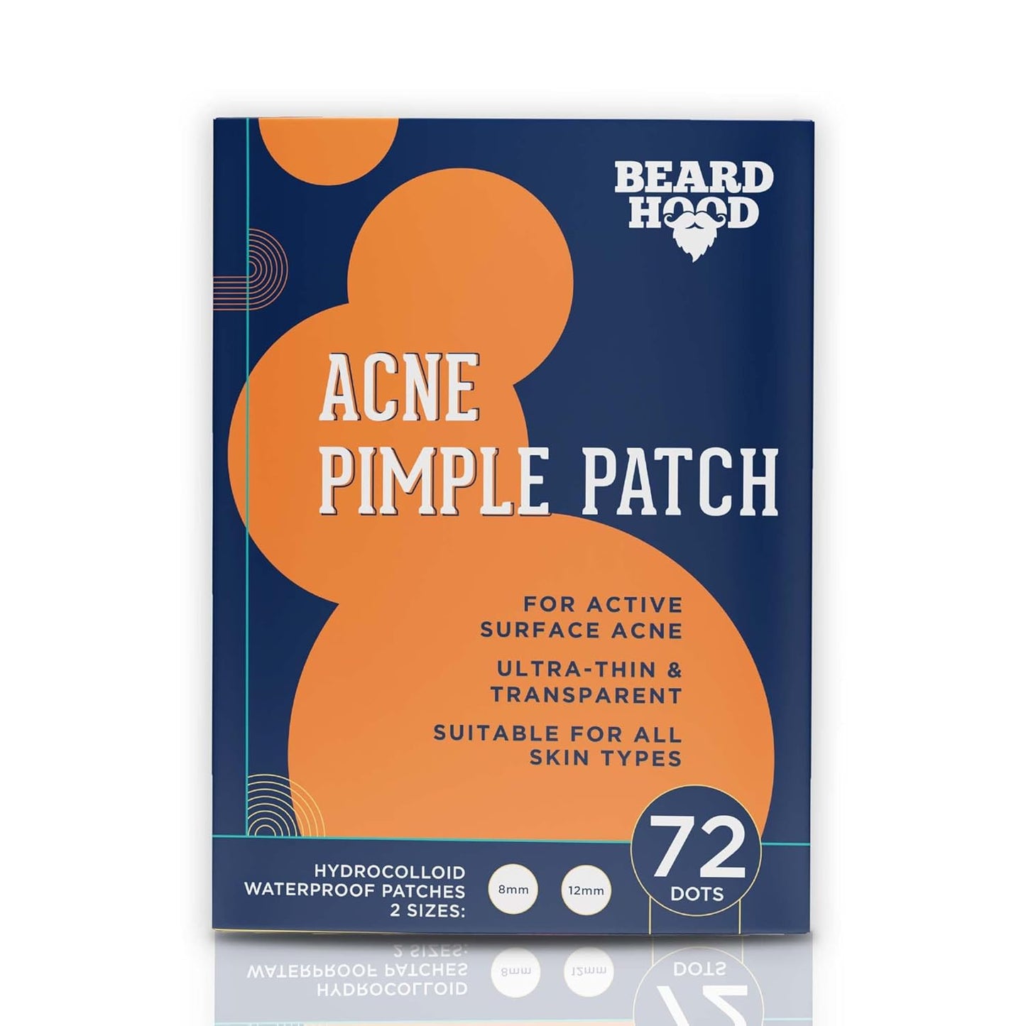 Beardhood Acne Pimple Patch | 72 Patches | Absorbs Pimple Overnight, Reduces Excess Oil, For All Skins