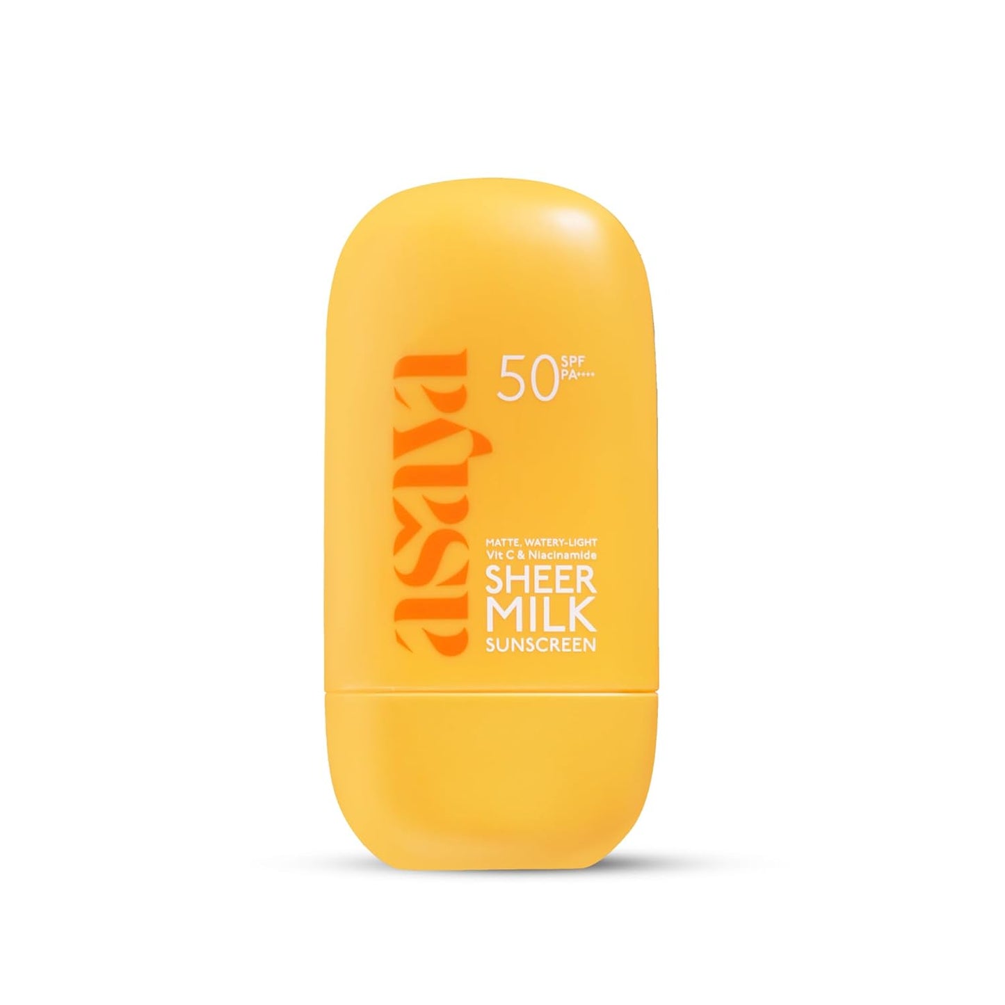 Asaya Sheer Milk Sunscreen SPF 50 PA++++ UVA + UVB | For Acne-Prone, Oily or Combination Skin | 50 ml