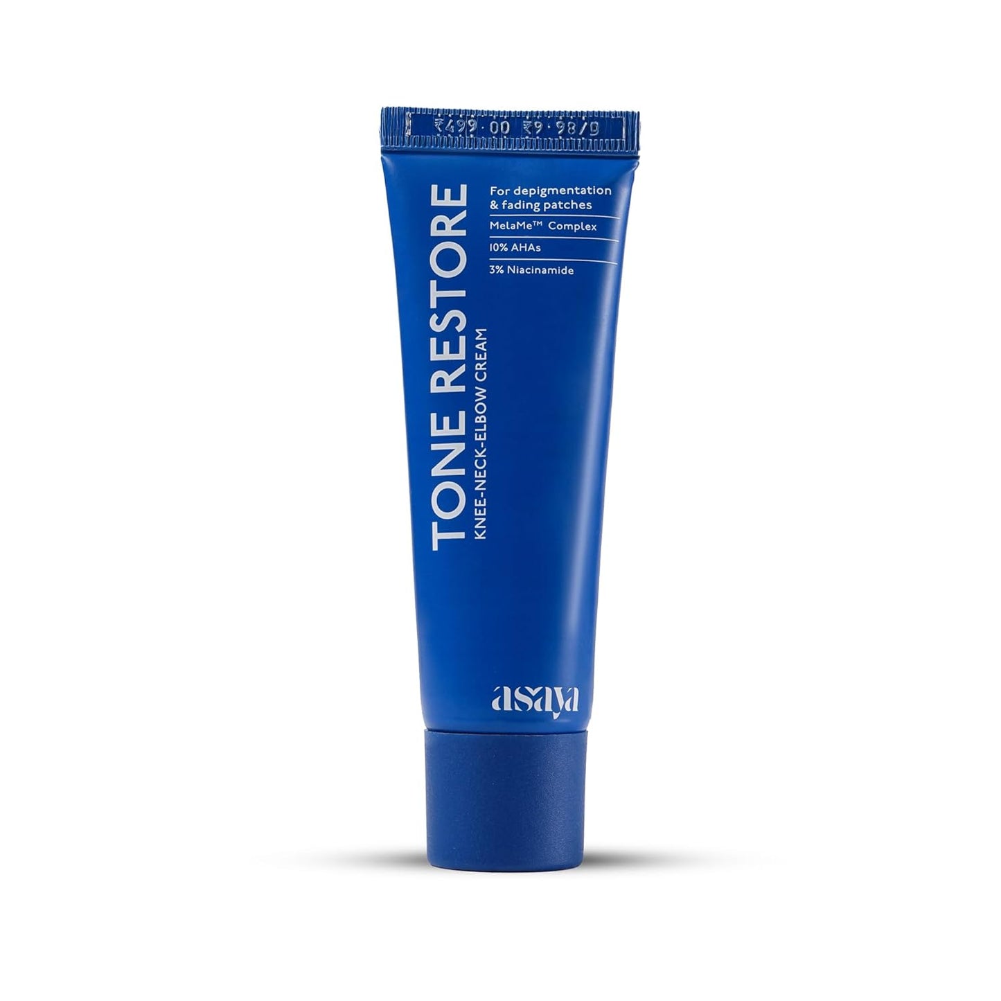 Asaya Tone Restore | Advanced Pigmentation Cream with MelaMe™ Complex | Anti-Pigmentation Cream for Women & Men for Dark Neck, Knees & Elbows | 50 g