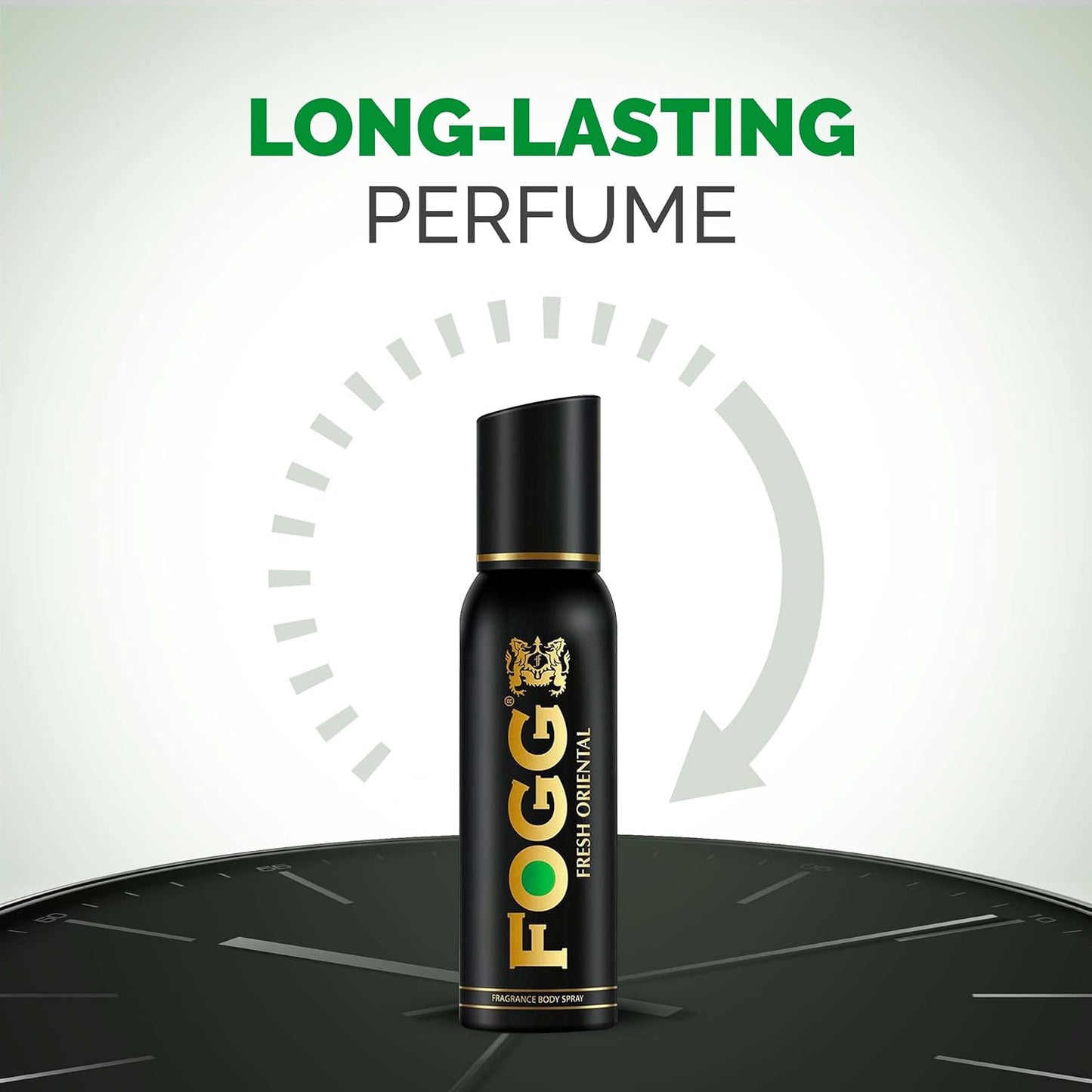 Fogg Black Series Fresh Oriental, Perfume Body Spray For Men, Long-Lasting & No Gas Deodorant, 150ml