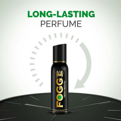 Fogg Black Series Fresh Oriental, Perfume Body Spray For Men, Long-Lasting & No Gas Deodorant, 150ml
