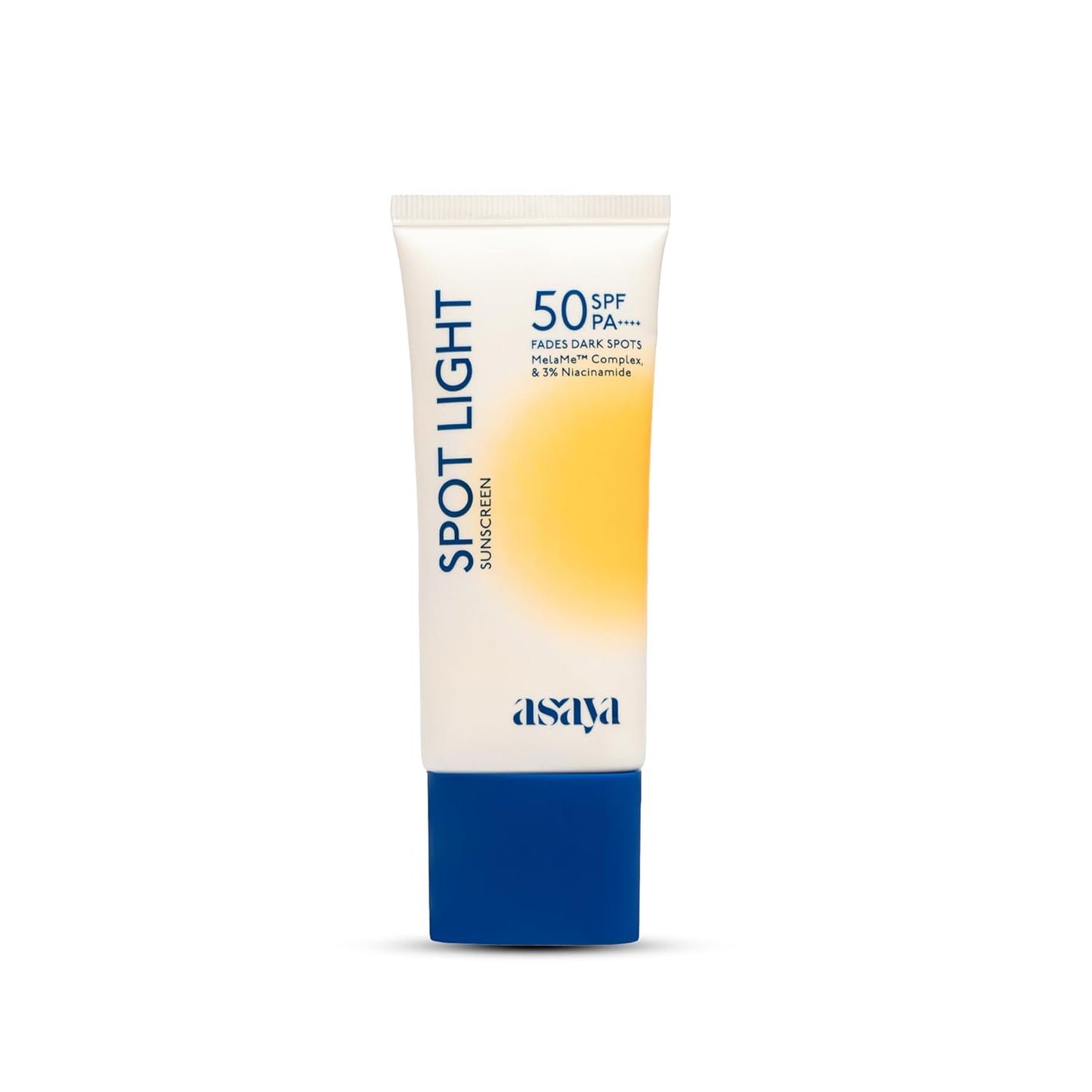 ASAYA Spot Light Depigmenting Sunscreen SPF 50 PA++++ | In-VIVO Tested | Niacinamide + Licorice Extract | Daily Sunscreen For All Skin Types | 50 g