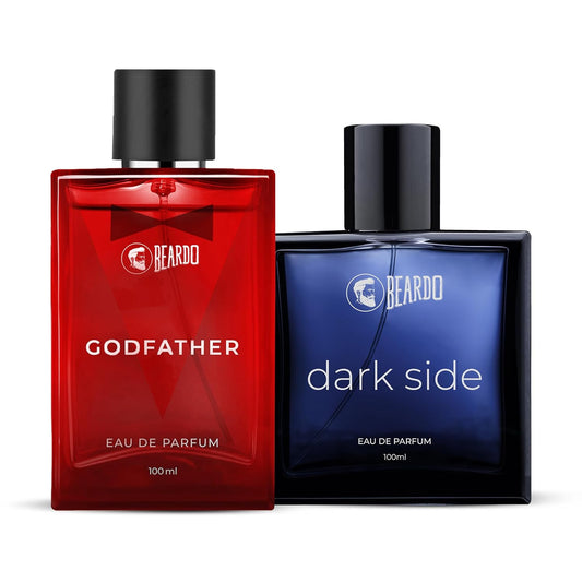 BEARDO Dark Side & Godfather Perfume For Men Spicy Scent Liquid, 100 Ml X 2 | Strong Long Lasting Fragrance | Eau De Parfume | Aromatic, Spicy