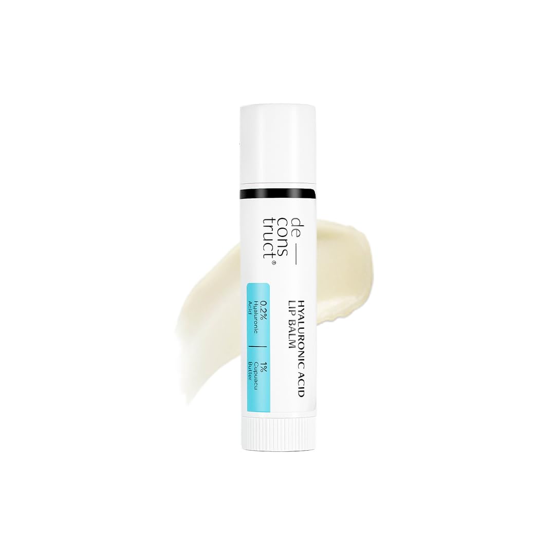 Deconstruct Hyaluronic Acid Lip Balm With 1% Cupuacu Butter | Protects & Nourishes Dry Chapped Lips | Lip Balm For Women & Men | 4gm