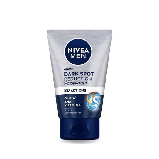 NIVEA MEN Dark Spot Reduction Face Wash 100 g | With Ginko and Ginseng Extracts for Healthy & Clear Skin in Summer