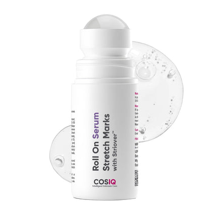 Cos-IQ Stretch Marks Removal Roll-On Serum with Striover | Scar Removal | Uneven Skin Tone | All Skin Types | 40ml