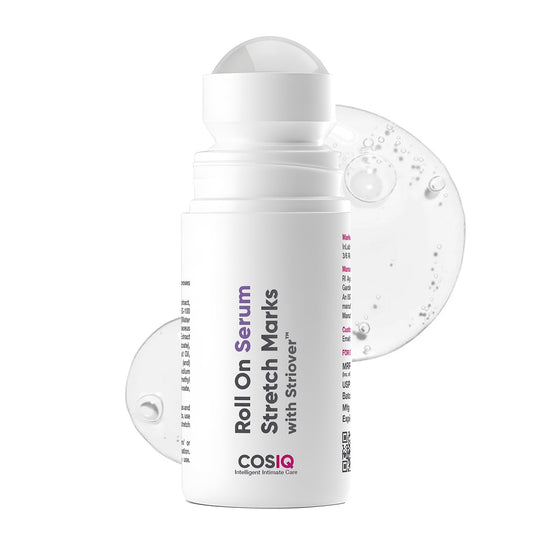 Cos-IQ Stretch Marks Removal Roll-On Serum with Striover | Scar Removal | Uneven Skin Tone | All Skin Types | 40ml