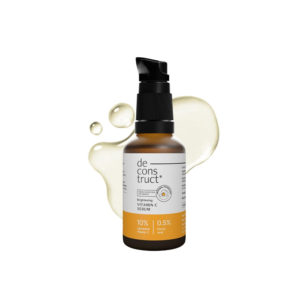 Deconstruct 10% Vitamin C Serum for Brightening | Powered by Liposomal Technology for Visible Glowing Skin | Targets Dull & Uneven Skin Tone | For Oily Skin | 30ml