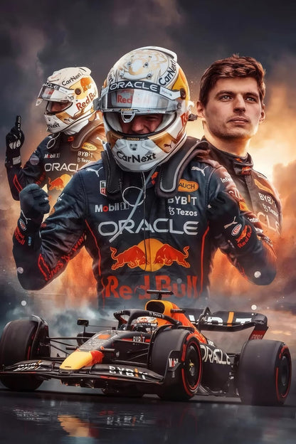 Max Verstappen Posters For Wall | Max Verstappen Sticker | F1 Stickers Max Verstappen | Max Verstappen Wall Poster For Living Room, Bedroom, Home Decoration | Formula 1 Car Sports Poster