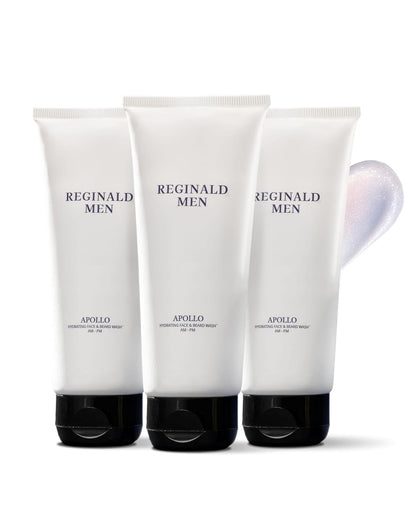 Reginald Men Apollo - Hydrating Face & Beard Wash | Deep Clean, Acne & Tan Control with 8 Actives Face Wash (300G)