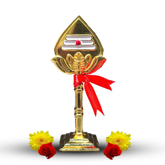 7cm Murugan Vel for Car Dashboard | Golden Metal Om Muruga Idol | Pooja Room & Home Decor | Spiritual Gift & Return Gift | Divine Protection Symbol | Stainless Steel (7 cm)