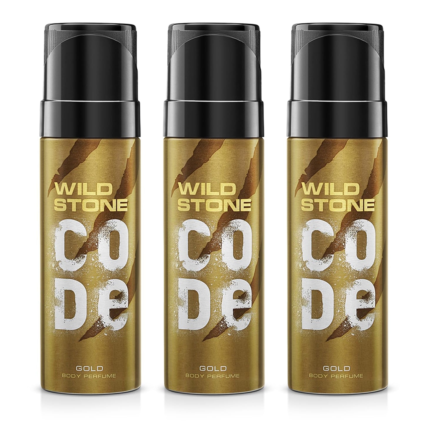 Wild Stone CODE Gold Body Perfume for Men | No Gas Deodorant | Long Lasting Body Spray (150ml)