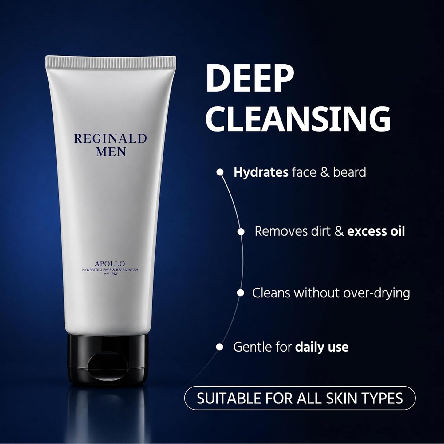 Reginald Men Apollo - Hydrating Face & Beard Wash (200G)