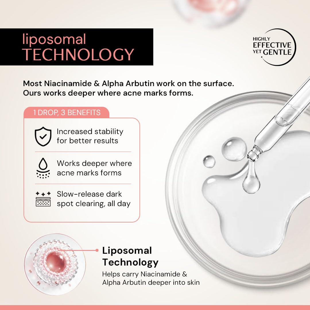 Deconstruct 5% Niacinamide Serum for Oily Skin + 2% Alpha Arbutin | Powered by Liposomal Technology | 30ml