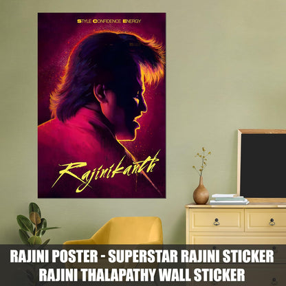 Rajinikanth Wall Posters | Rajini Thalapathy Wall Sticker | Thalapathy Rajini Kollywood Movie Posters | Rajinikanth Wall Stickers | Rajini Photo Sticker