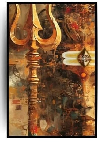Aesthetic Divine God Posters with Black Border, Spiritual Deity Wall Art for Peace and Serenity V8