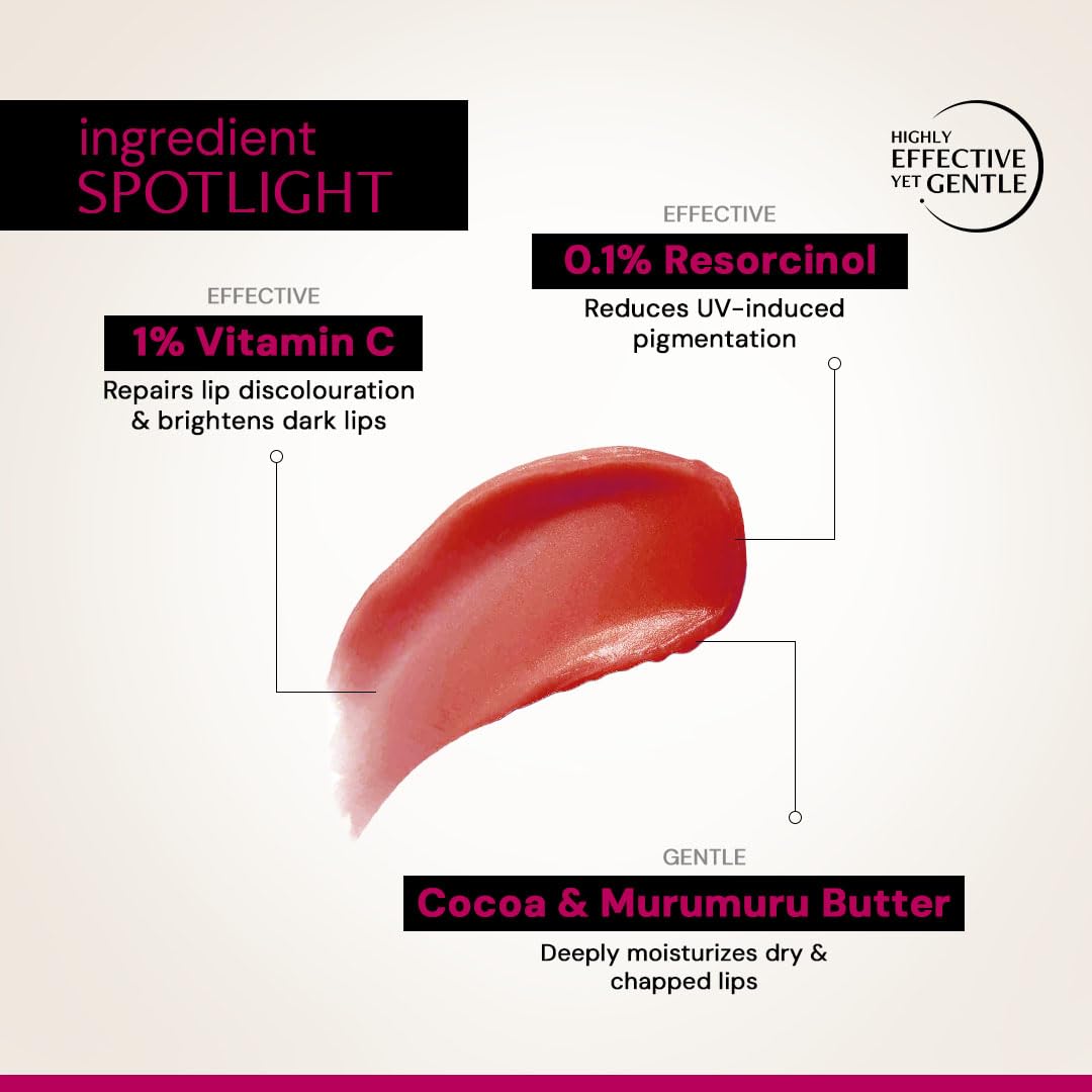 Deconstruct Brightening Tinted Lip balm for Dark Lips | SPF 50 | Brightens Dark Lips & Moisturizes | For Women & Men daily (4.2g)