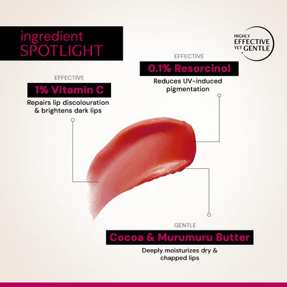 Deconstruct Brightening Tinted Lip balm for Dark Lips | SPF 50 | Brightens Dark Lips & Moisturizes | For Women & Men daily (4.2g)