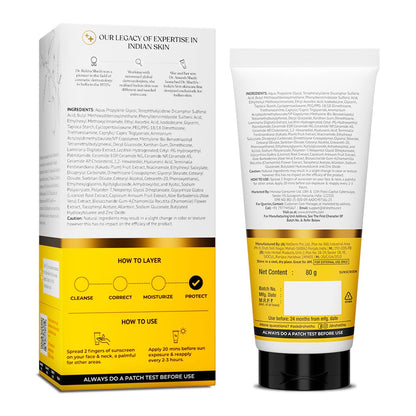 Dr. Sheth's Ceramide & Vitamin C Sunscreen SPF 50+ PA++++ (80g)