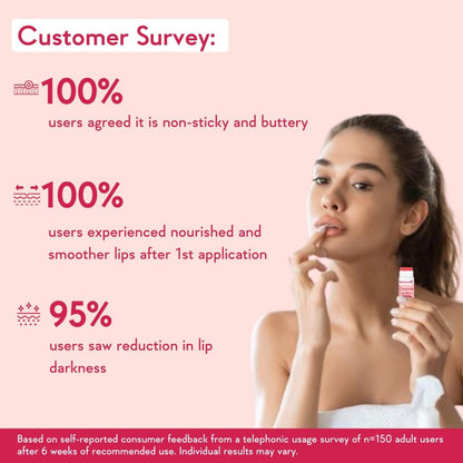 WishCare Tinted Lip Balm SPF 50 PA+++ | Brightening Lip Balm for Dark Lips | In-Vivo Tested | Kojic Acid & Niacinamide | For Women | 5g