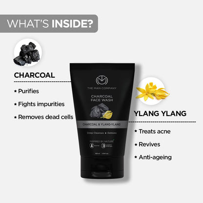 The Man Company Charcoal Face Wash for Men (100ml)