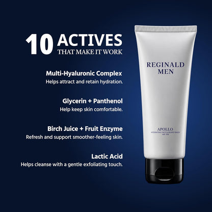 Reginald Men Apollo - Hydrating Face & Beard Wash (200G)