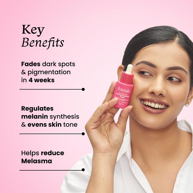 Foxtale 3% Tranexamic Acid Face Serum with Peptides & Niacinamide for Hyperpigmentation, All Skin Types, Men and Women - 30 ml