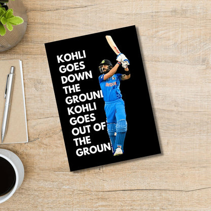 Cricketer Virat Kohli Poster Cricket Players Motivational Poster, Player King Kohli poster For wall decor, room decoration home bedroom living room Paintings Hostel Boys Ideal For Cricket Fans