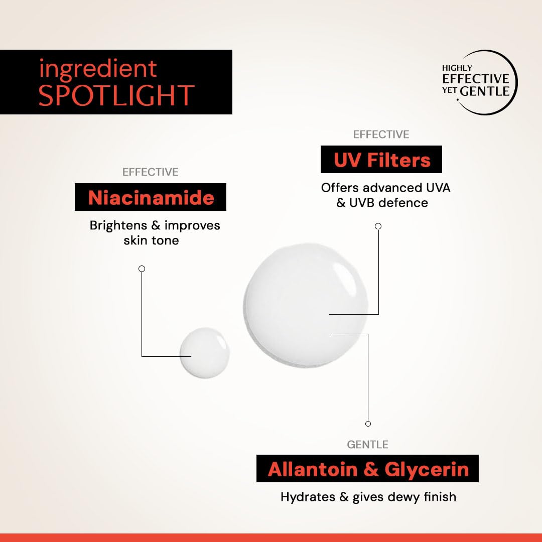 Deconstruct Fluid Brightening Sunscreen SPF 50+ PA++++ |Sunscreen with Niacinamide| For dry, oily,combination, normal skin |For Men & Women 50g