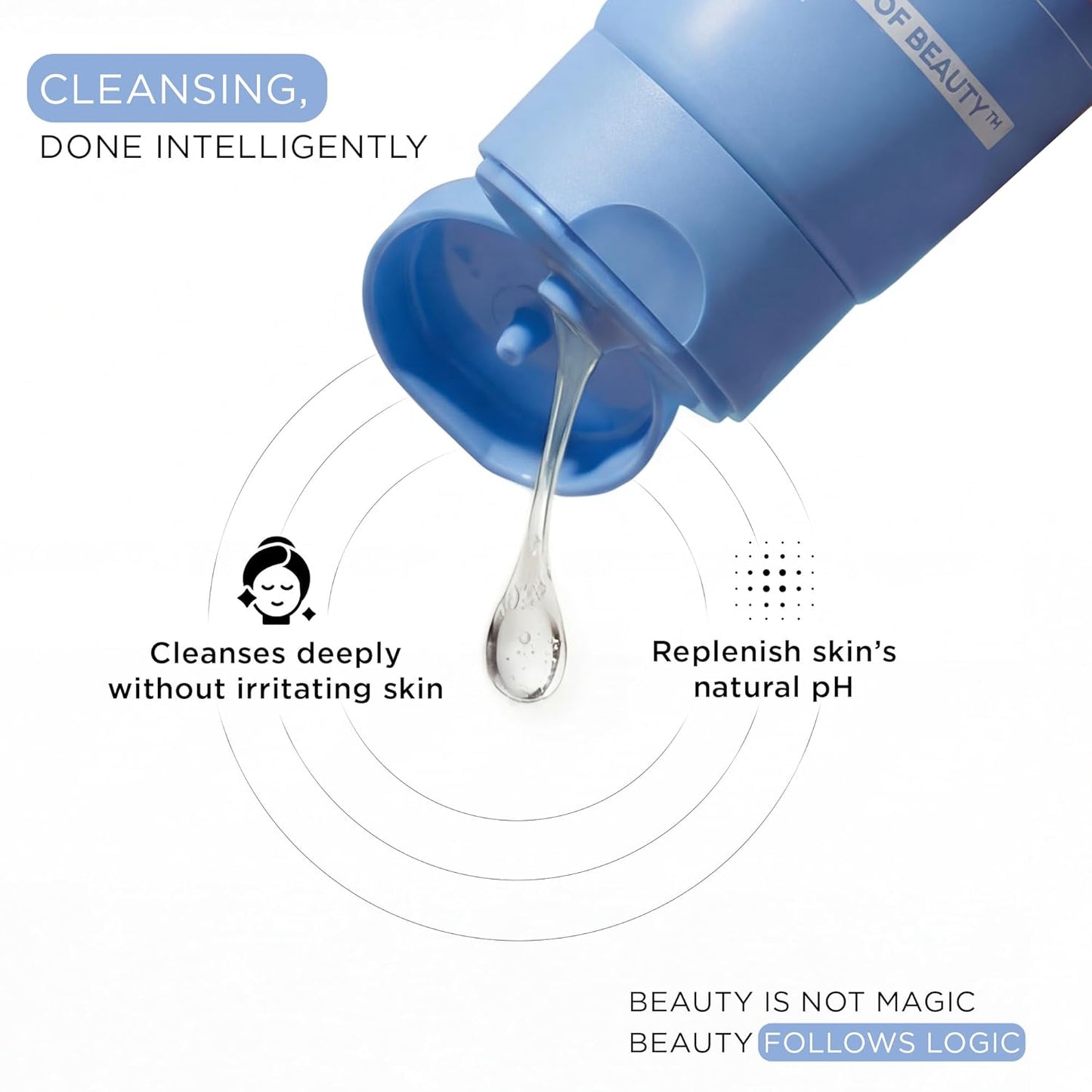 SkinQ Daily Gentle Cleanser for All Skin Types with Niacinamide & Glycerine 100ml | Hydrating Facewash for Men & Women to enhance Skin Texture, Exfoliation & Deep Cleansing | Helps remove Excess Oil