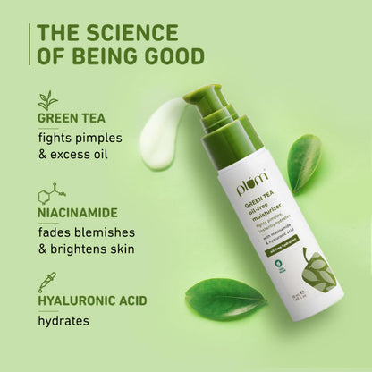 Plum Green Tea Oil-Free Face Moisturizer | With Niacinamide & Hyaluronic Acid | Fights Pimples & Hydrates | 50ml