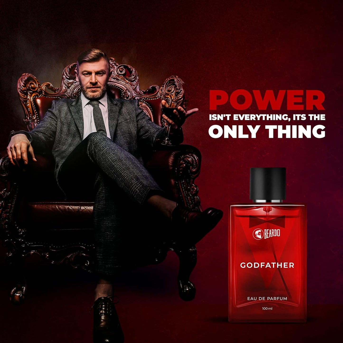 BEARDO Dark Side & Godfather Perfume For Men Spicy Scent Liquid, 100 Ml X 2 | Strong Long Lasting Fragrance | Eau De Parfume | Aromatic, Spicy | Christmas Gift For Men | Gift For Friends