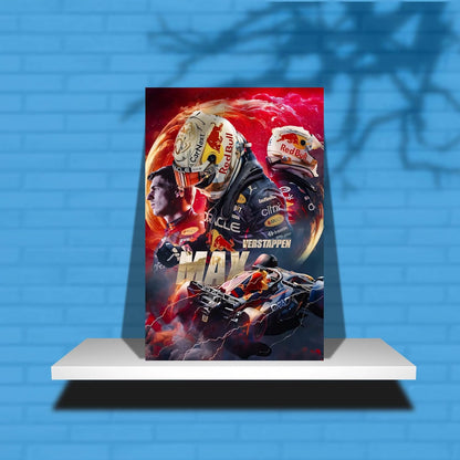 Roostaflag F1 Posters for Wall Max Verstappen A3 | Max Verstappen Posters for Wall | F1 Stickers Wall Aesthetic | Big Formula 1 Poster for Room Decor | Max Verstappen Car Wall Poster for Bedroom