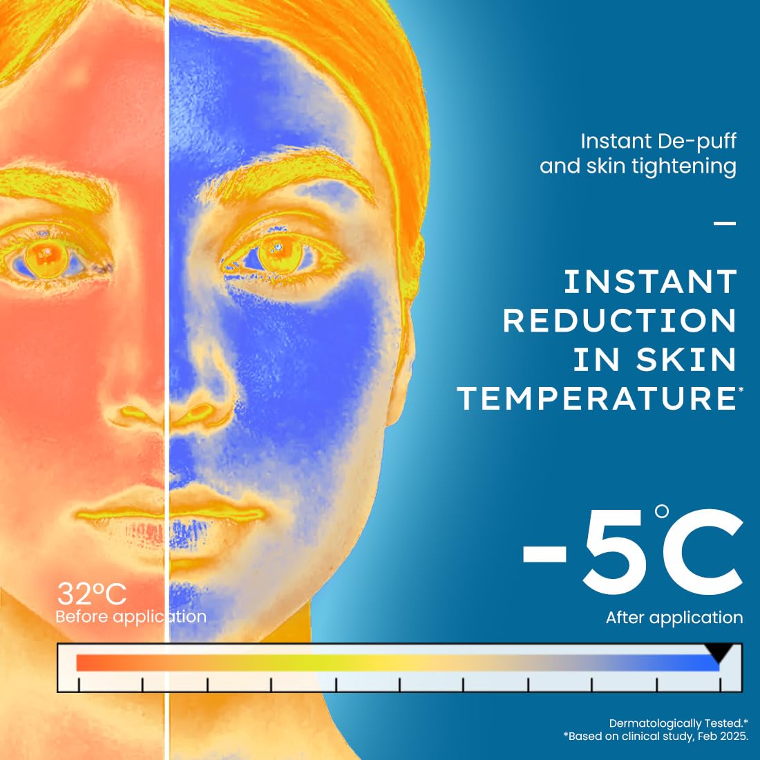 Hyphen Ice Dunk Instant Cooling Face Mask with 31% Skin Cooling Actives | 3% Caffeine - Instant Depuff, Tightening & Pore Reduction | Winter Face Care Routine | Collagen Boost Cryo Therapy Face Pack For Glowing Skin - 50 gm