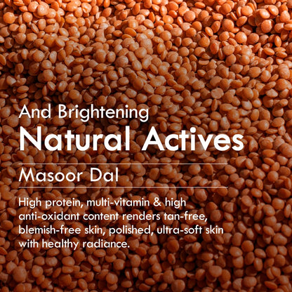 Nat Habit Masoor Dal Face Wash, Fresh Daily Tikta For Men & Women, Skin Brightening, With Masoor & Moth Dal, Suitable For All Skin Types, Chemical & Sulphate Free - 100g