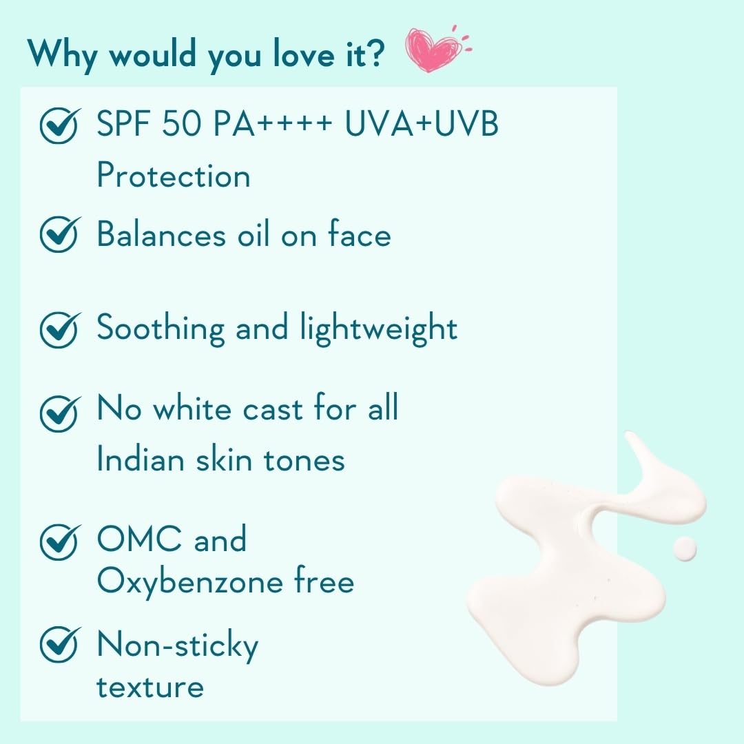 WishCare Niacinamide Oil Balance Fluid Sunscreen SPF 50 PA++++ - Light & Matte Sunscreen for Oily Skin - 5 gms