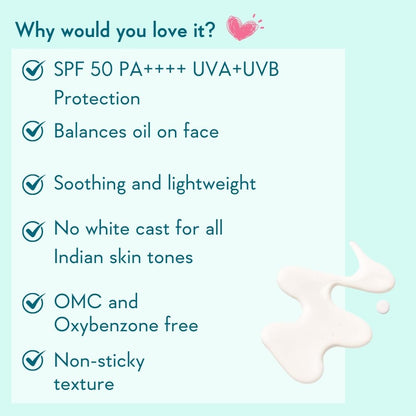 WishCare Niacinamide Oil Balance Fluid Sunscreen SPF 50 PA++++ - Light & Matte Sunscreen for Oily Skin - 5 gms