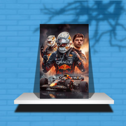 Max Verstappen Posters For Wall | Max Verstappen Sticker | F1 Stickers Max Verstappen | Max Verstappen Wall Poster For Living Room, Bedroom, Home Decoration | Formula 1 Car Sports Poster