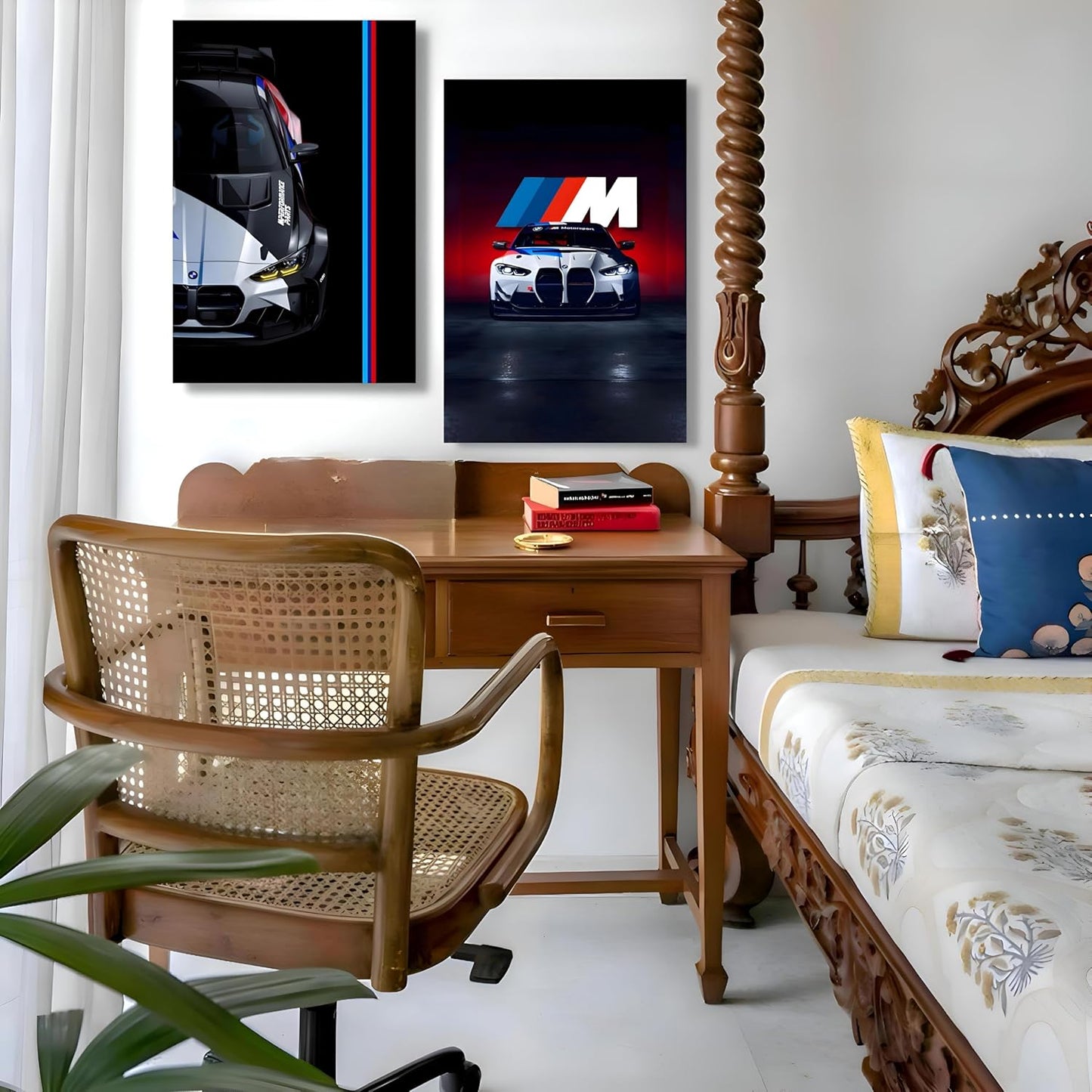 BMW M Motorsport Poster Set | Bold 12x18 Inch Racing Wall Art Prints for Car Lovers | Premium Sports Car Decor for Garage, Office, Boys Room & Auto Enthusiasts