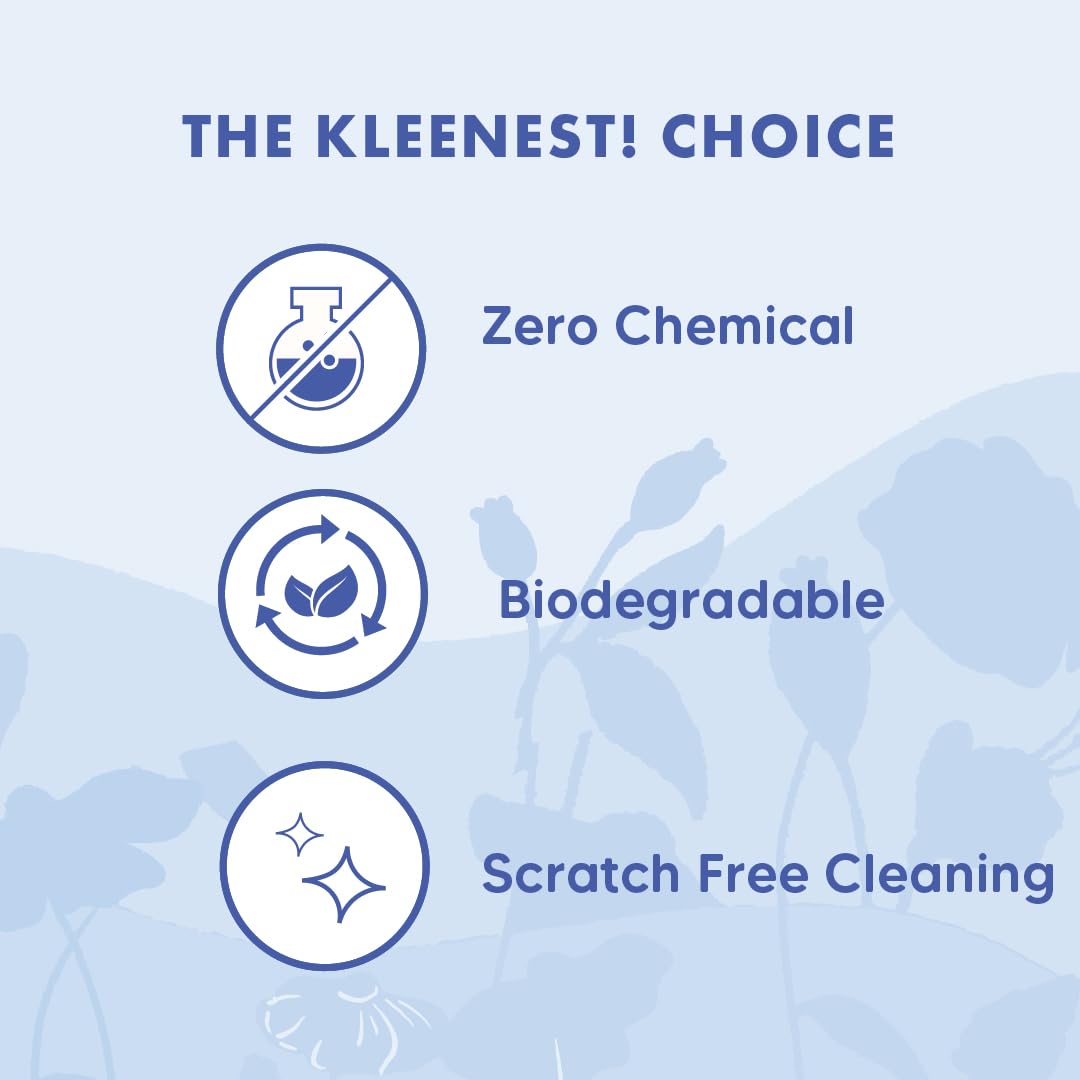Kleenest Magic Eraser Cleaning Sponge | Pack of 4 | Chemical-Free, Multi-Purpose Wipe for Effortless Cleaning of Kitchen, Bathroom, Walls, Shoes & More – Tough on Stains, Gentle on Surfaces