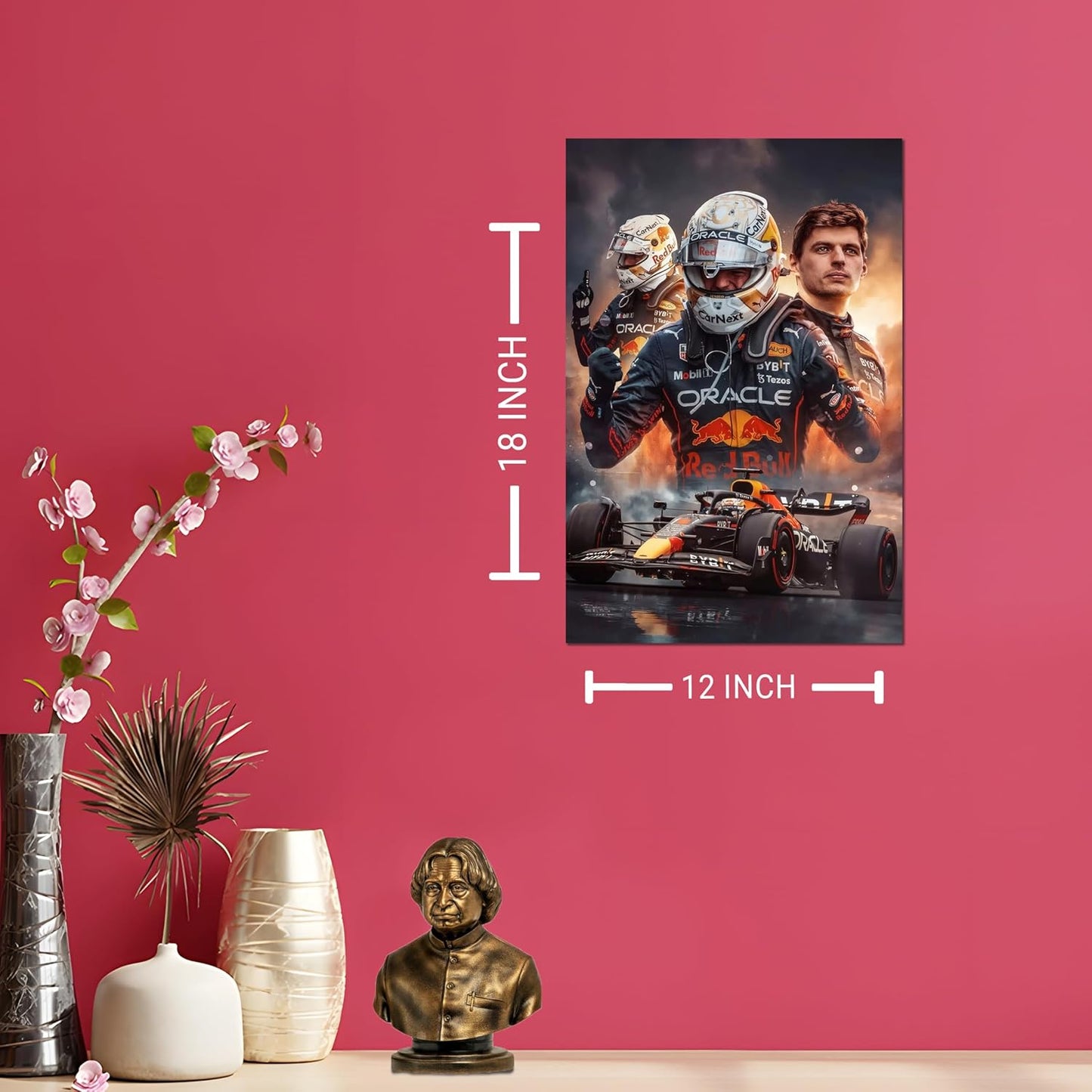Max Verstappen Posters For Wall | Max Verstappen Sticker | F1 Stickers Max Verstappen | Max Verstappen Wall Poster For Living Room, Bedroom, Home Decoration | Formula 1 Car Sports Poster
