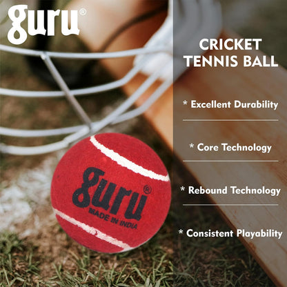 GURU Tennis Cricket Ball, Heavy Weight Cricket Tennis Ball, Cricket Ball