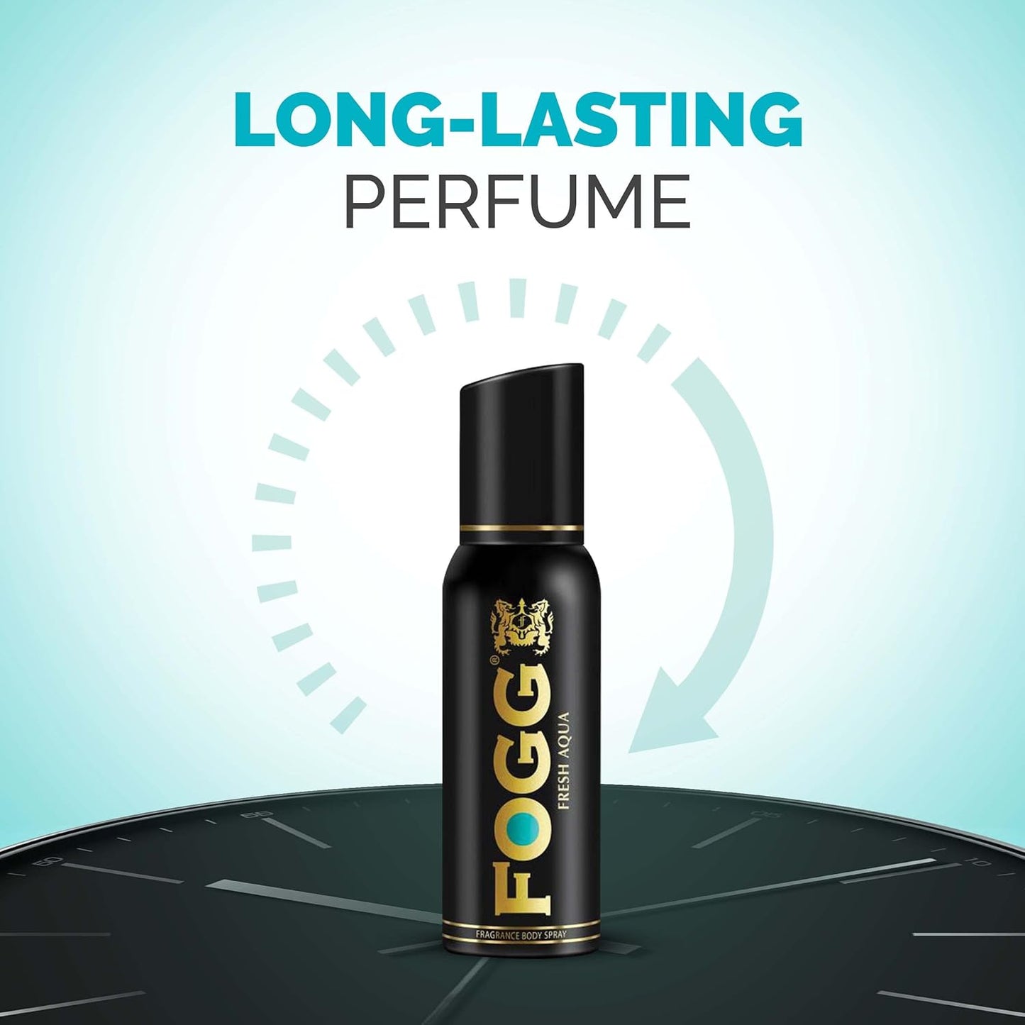 Fogg Fresh Aqua Premium No Gas Deodorant for Men, Long-Lasting Perfume Body Spray, 120 ml