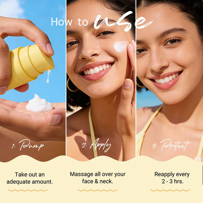 Aqualogica Glow+ Dewy Gel Sunscreen - 50 g | SPF 50+ PA++++ | Broad Spectrum UVA/B & Blue Light Protection | Lightweight | For Men & Women