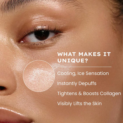 Hyphen Ice Dunk Instant Cooling Face Mask with 31% Skin Cooling Actives | 3% Caffeine - Instant Depuff, Tightening & Pore Reduction | Winter Face Care Routine | Collagen Boost Cryo Therapy Face Pack For Glowing Skin - 50 gm