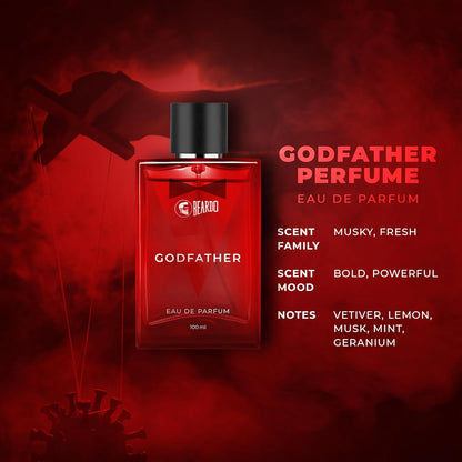 BEARDO Dark Side & Godfather Perfume For Men Spicy Scent Liquid, 100 Ml X 2 | Strong Long Lasting Fragrance | Eau De Parfume | Aromatic, Spicy | Christmas Gift For Men | Gift For Friends