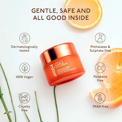 Asaya Vitamin C Moisturizer | Hydrating & Brightening Face Cream | With Niacinamide, Peptides & Hyaluronic Acid | 50g