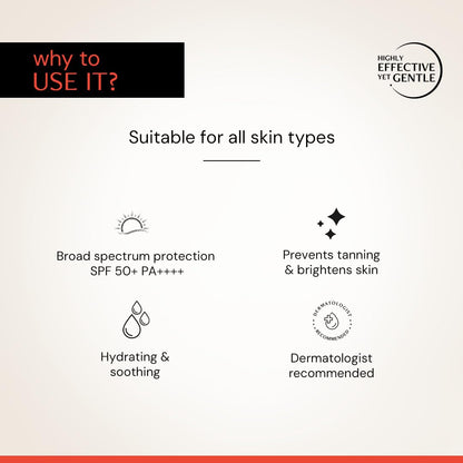 Deconstruct Fluid Brightening Sunscreen SPF 50+ PA++++ |Sunscreen with Niacinamide| For dry, oily,combination, normal skin |For Men & Women 50g