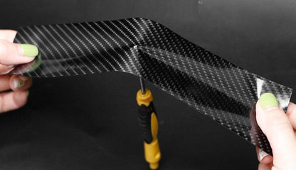 AutoBizarre Carbon Fibre High Gloss Anti Scratch Black Carbon Fiber Paint Protection Film Tape Ppf For Car Protection And Decoration - 2 Inches X 5 Meters